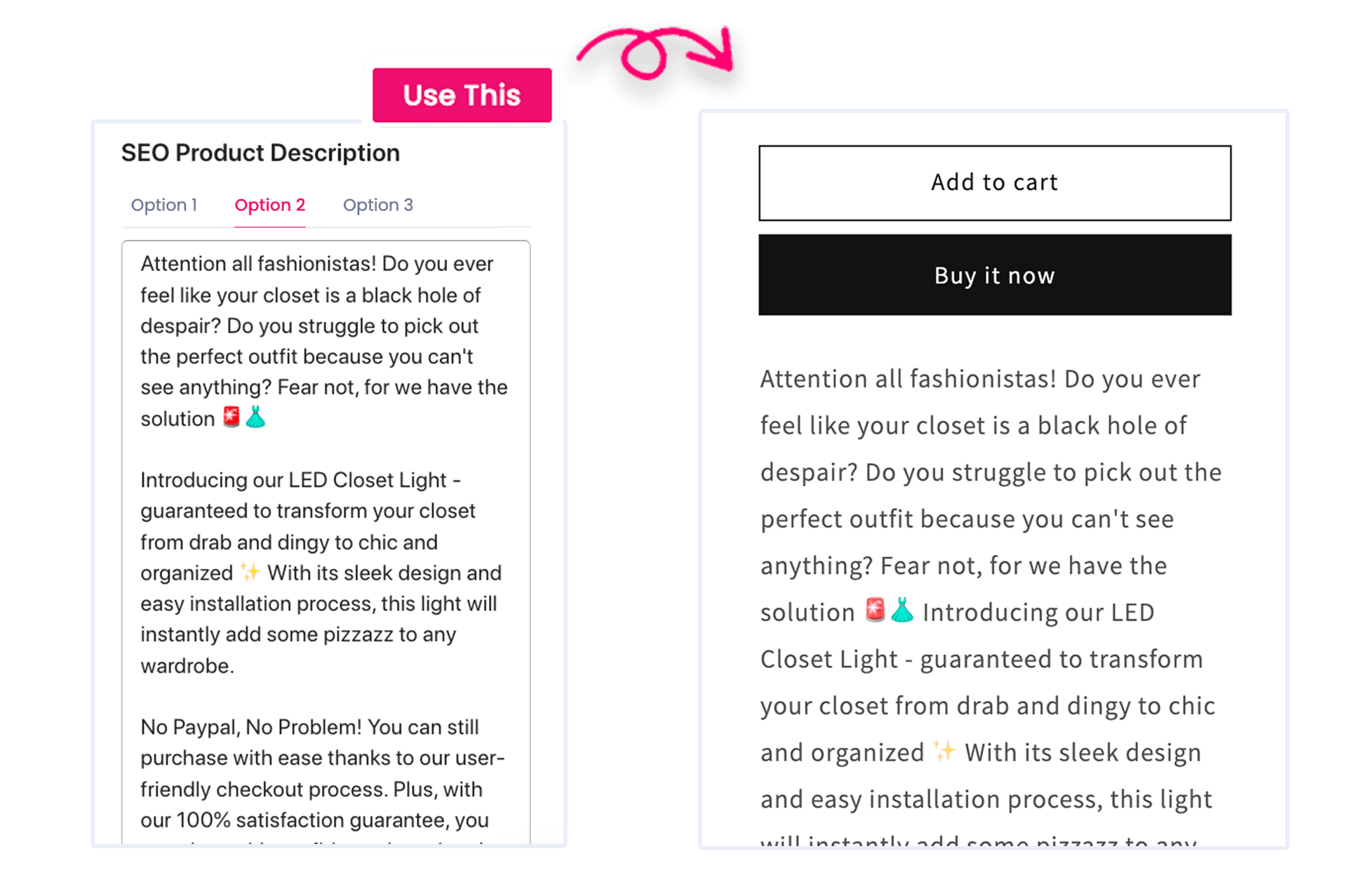 1-click order fulfillment