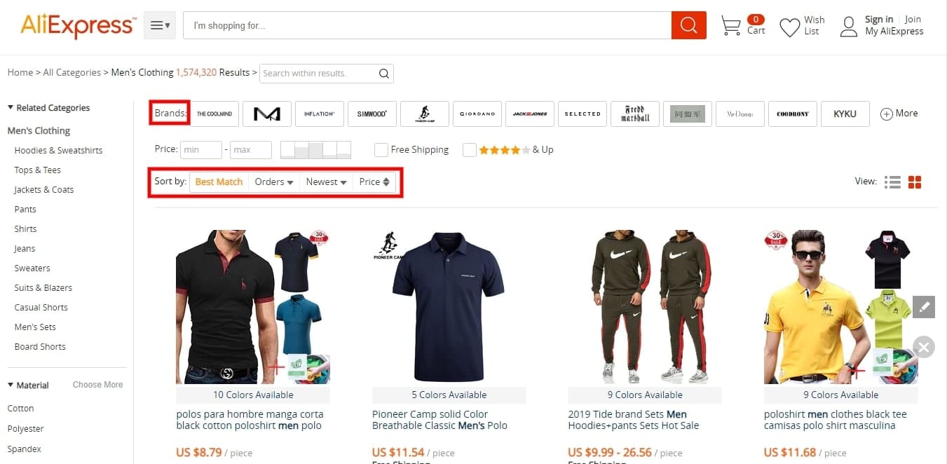 Here is how you can filter the best-selling products within a few clicks: