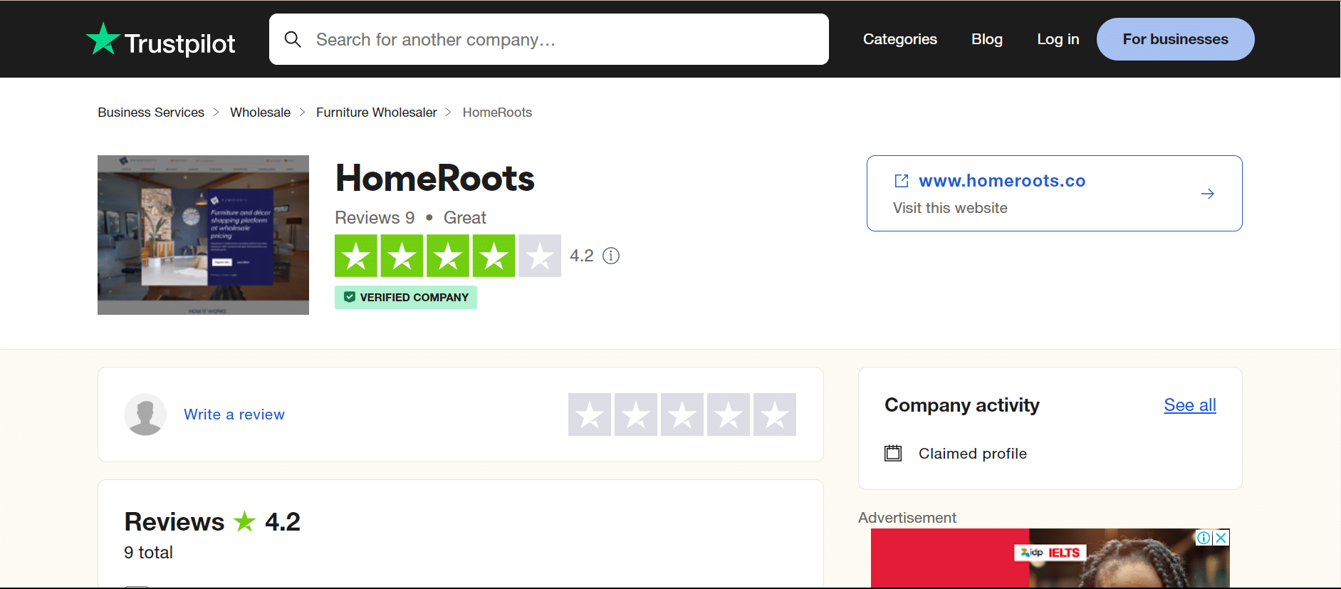 homeroots review on trustpilot