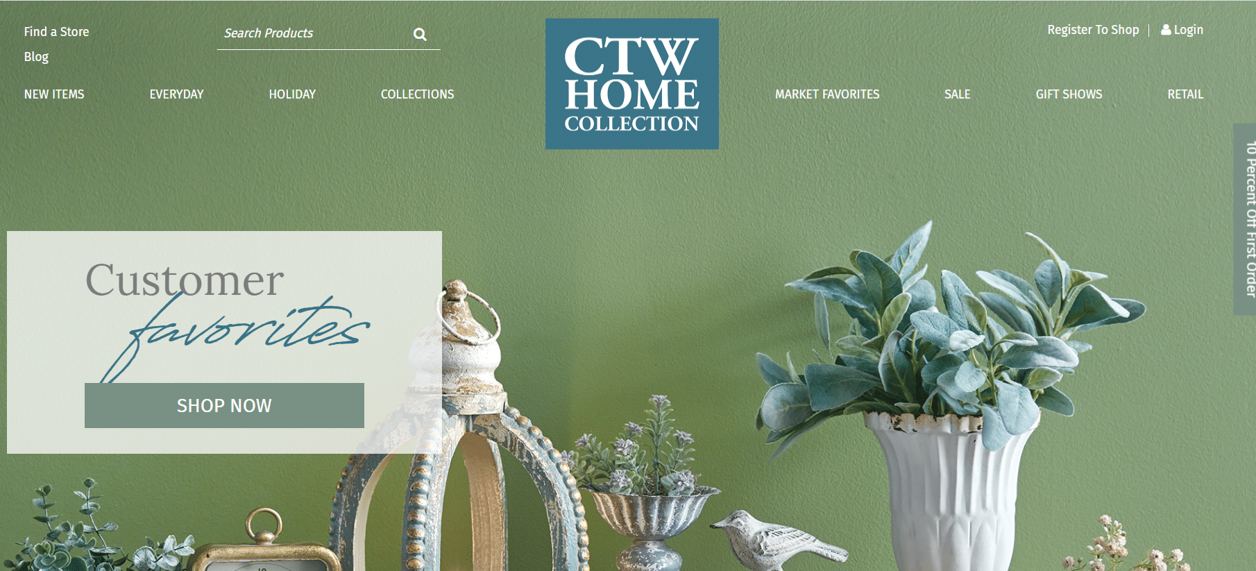 screenshot of ctw homepage