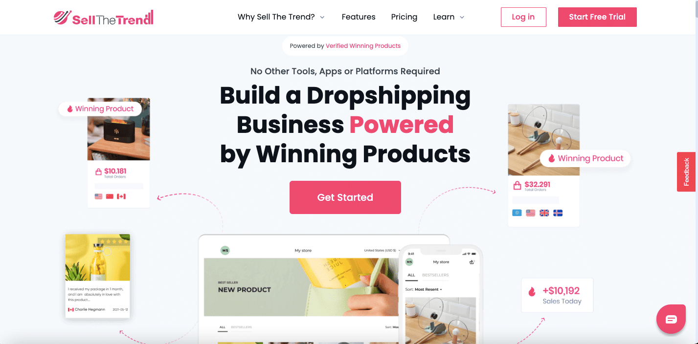 Sell The Trend provides powerful dropshipping tools