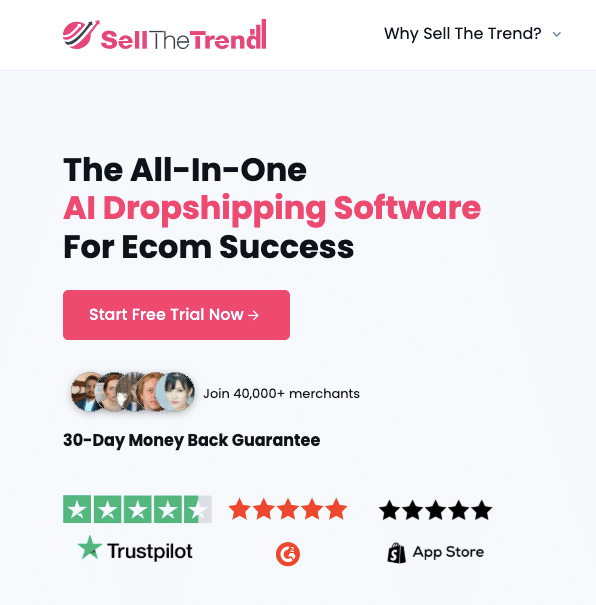 Sell The Trend can help you find high demand profitable products to sell, independent sellers, and also validate a market segment for potential customers