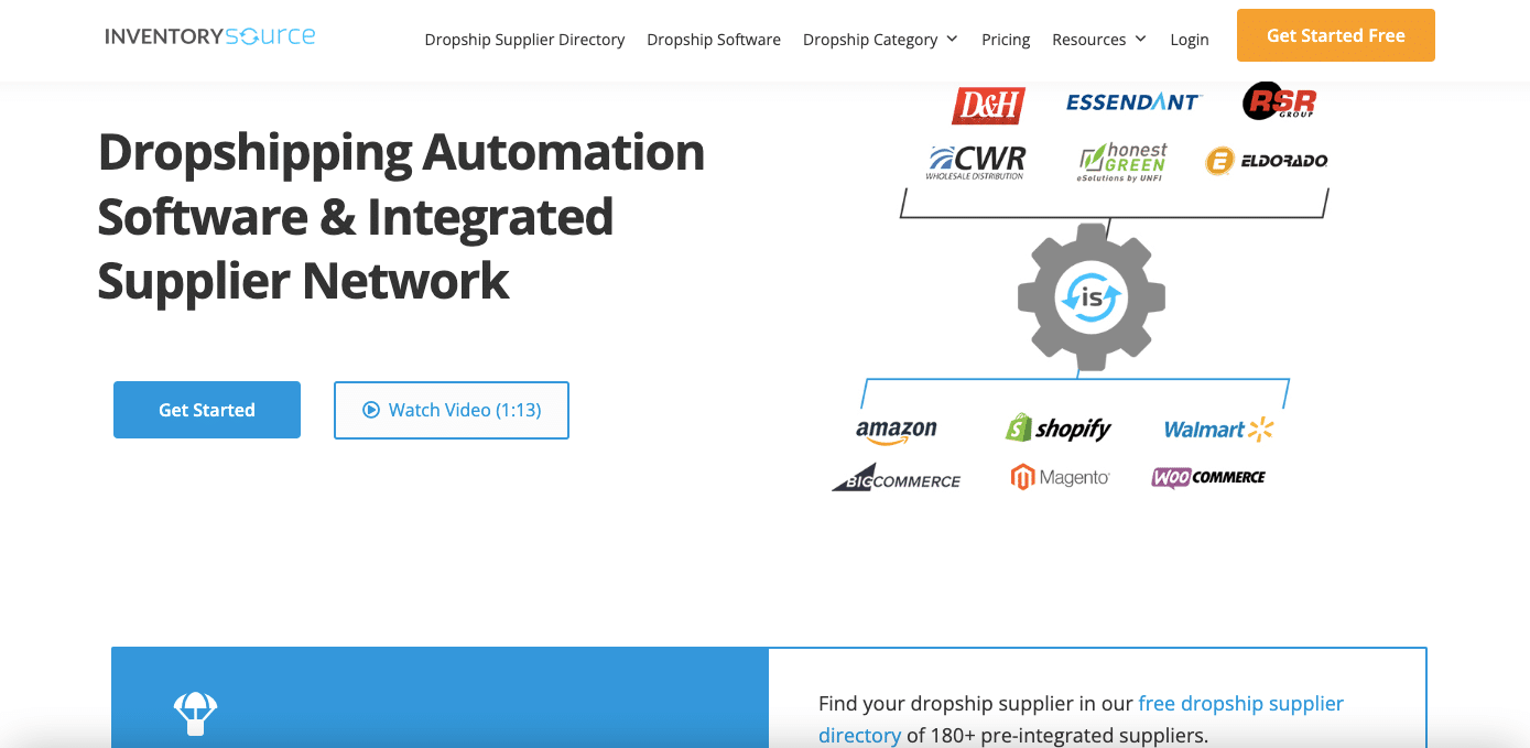 Inventory Source is a dropshipping automation software